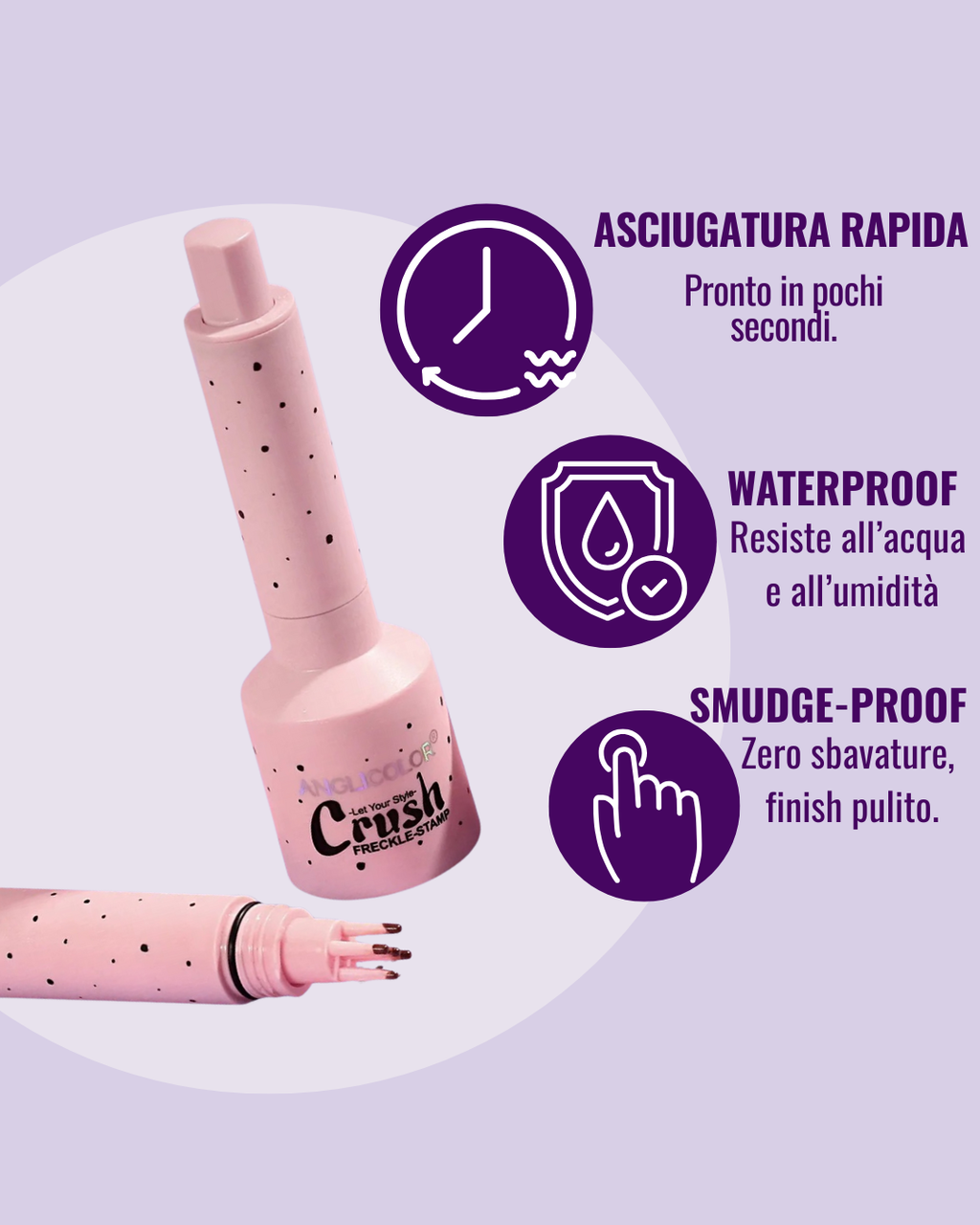 VÈRA™ Crush · Timbro Lentiggini – Effetto Naturale