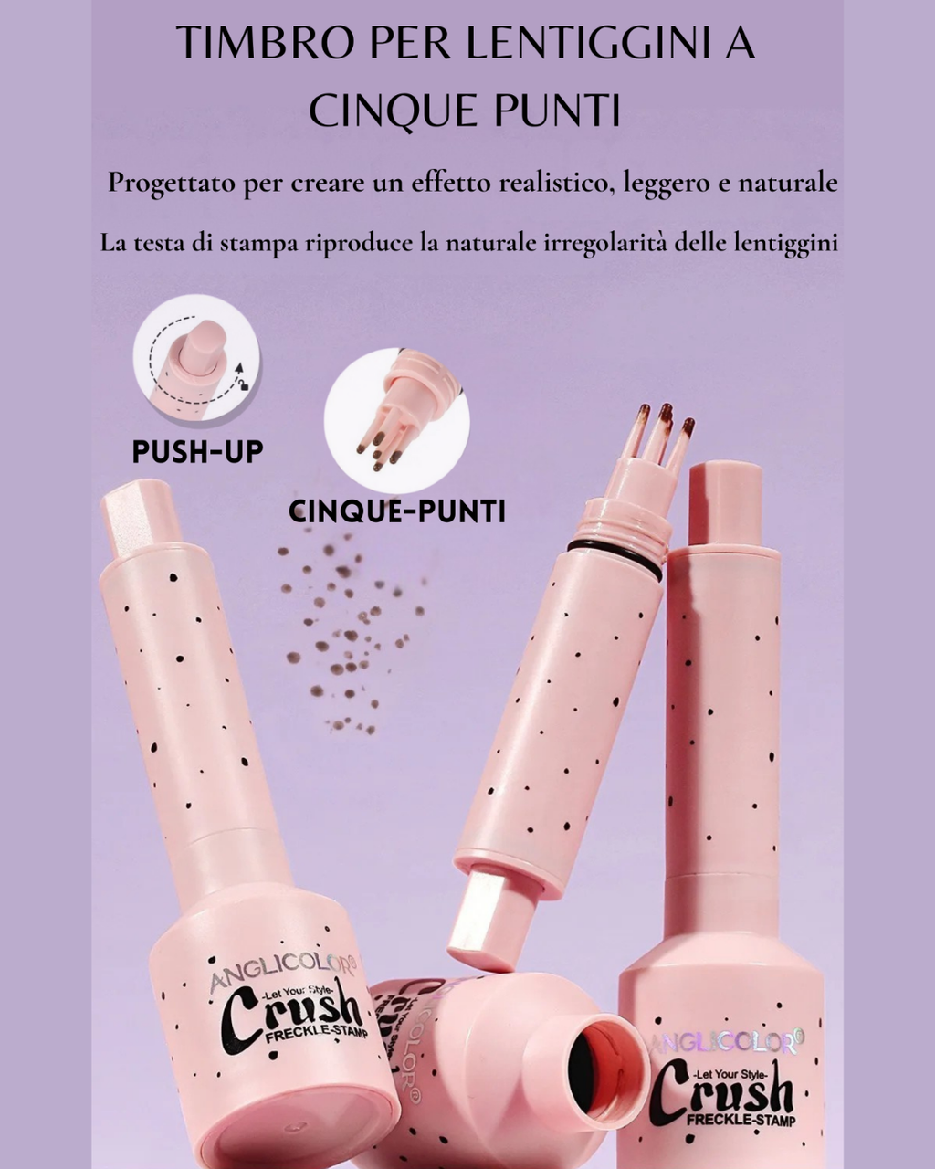 VÈRA™ Crush · Timbro Lentiggini – Effetto Naturale